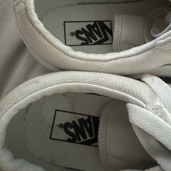 Vans Women Deluxe Ortholite Checkered Cream white  Skateboard Shoes Sneakers 9.5 - Picture 7 of 8